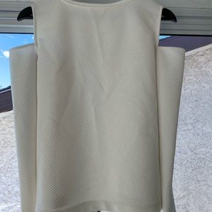 White club Monaco long sleeve top with shoulder cut outs. Size medium
